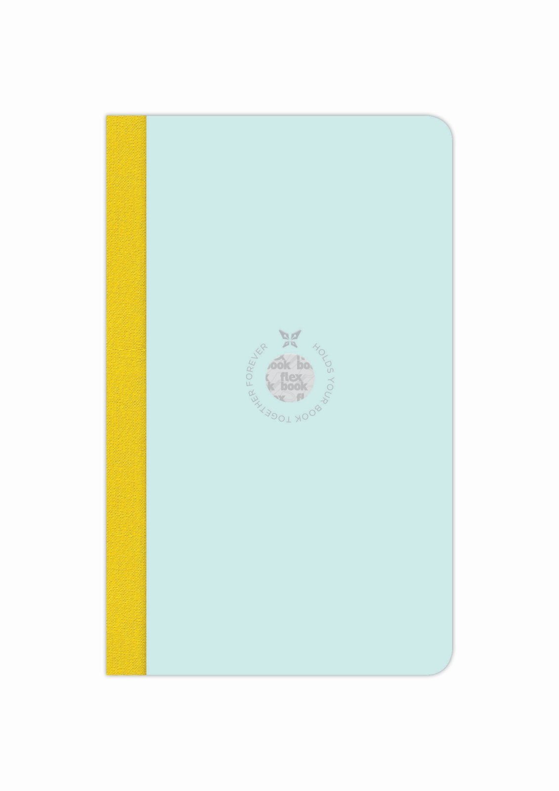 Notizbuch Seiten Größen/Fa 160 13*21cm Hellblau-grün viele Flexbook Flexbook Smartbook Ökopapiereinband Liniert