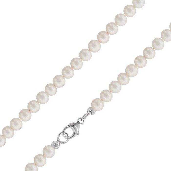 trendor Perlenkette Perlenkette Süßwasser-Zuchtperlen 5-6 mm