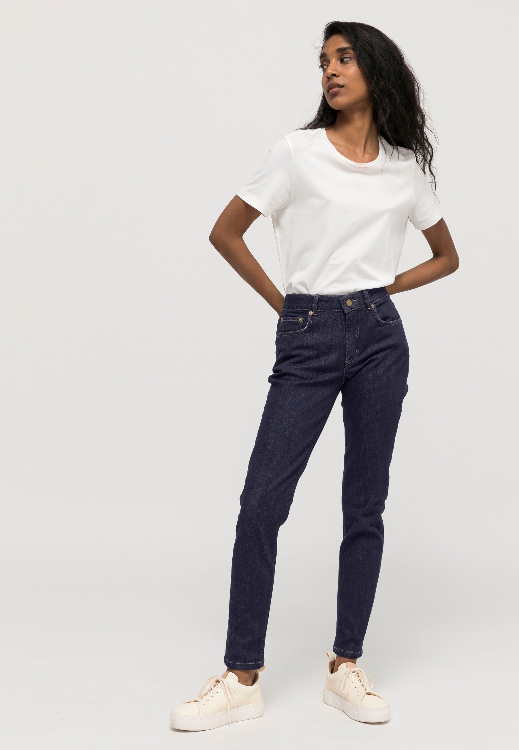 Fit 5-Pocket-Jeans Lina (1-tlg) Hessnatur aus Skinny Bio-Denim