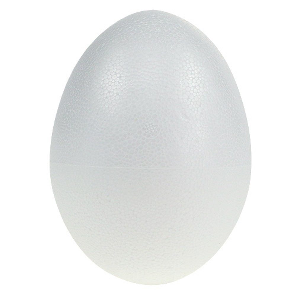 Florists Products Osterei Styroporeier 12cm Weiß Bastel-Deko Ostern (5 Stück)