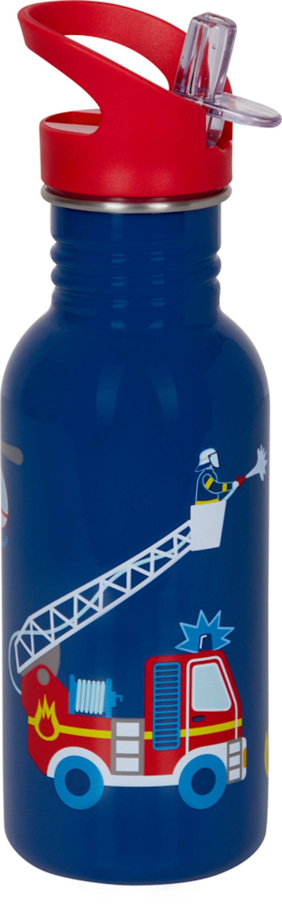 mit DIE COPPENRATH mal bin, Trinkflasche 0,5 groß SPIEGELBURG Wenn Trinköffnung l großer ca. ich Edelstahlflasche Feuerwehr