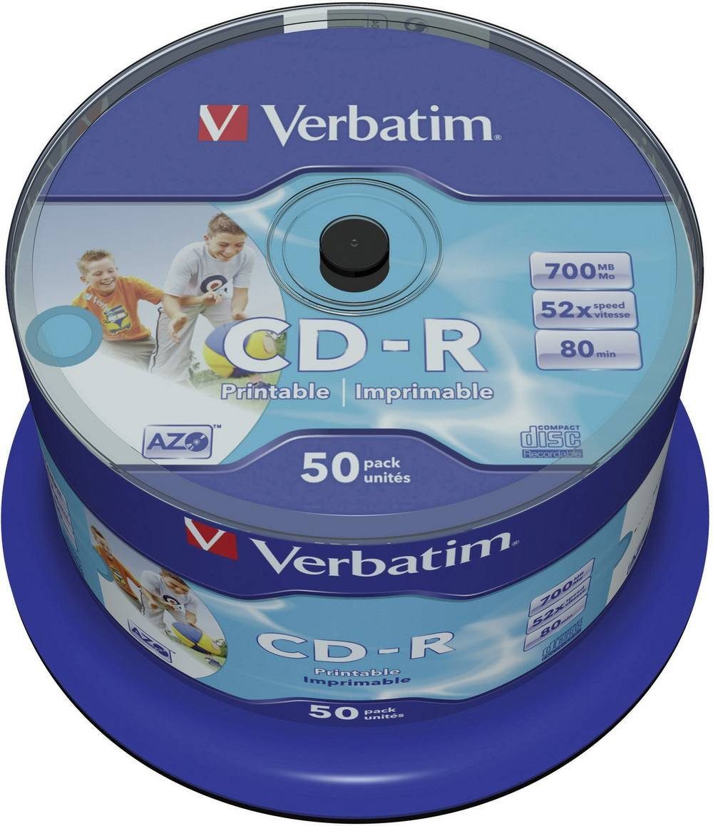 Verbatim »Verbatim CD-R 50er Spindel« externer Speicher (700 GB) online ...