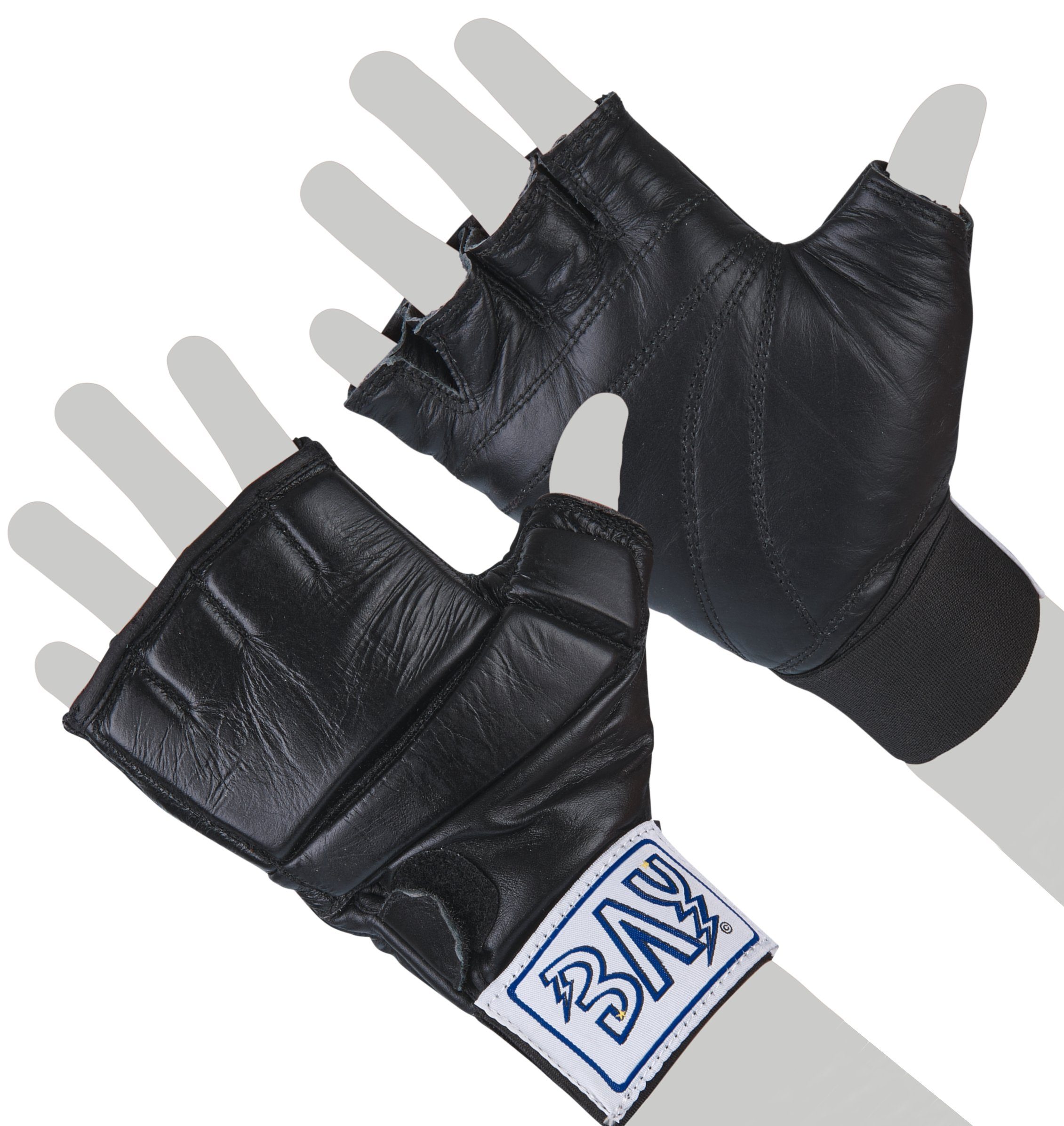 Sport Kampfsportausrüstung BAY-Sports MMA-Handschuhe Leder Krav Maga Handschutz Handschützer Boxsack, Gel Pad Polsterung S - XL