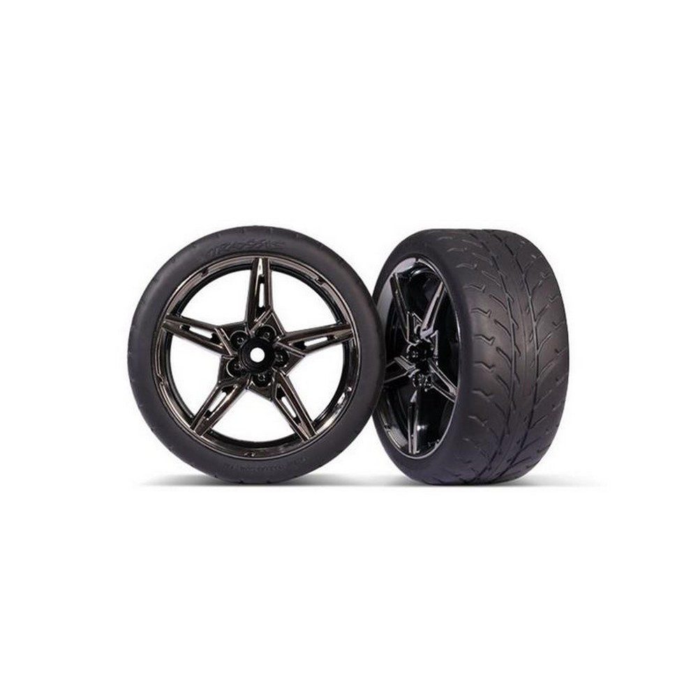 Modellbausatz TRX9371 Response-Reifen auf Felge hi 1.9 Split-Spoke schwarz/chrome