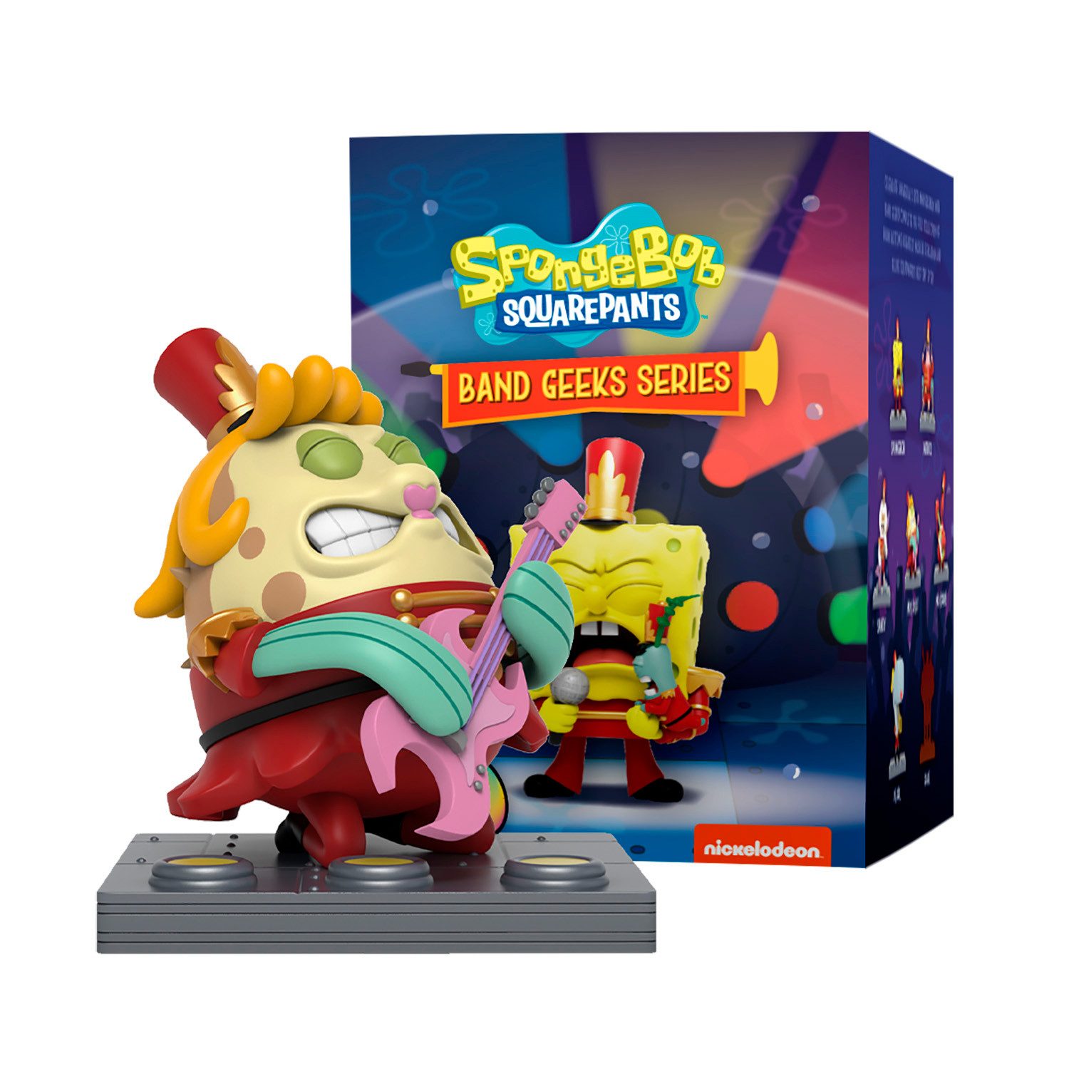 Sponge Bob Sammelfigur Mighty Jaxx - Spongebob Squarepants Band Geeks, Eine Packung – enthält eine zufällige Figur