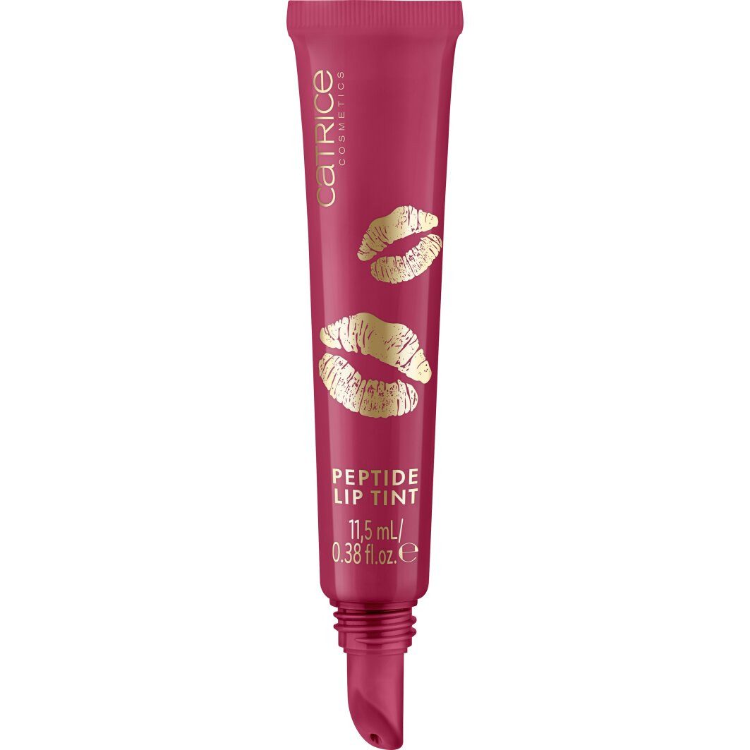 Catrice Блеск для губ KISS & GLOW Peptide Lip Tint, 3-tlg., dezente Farbe, ultra-glänzendes Finish, pflegend und vegan.