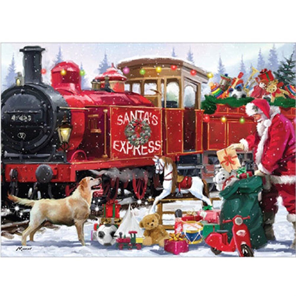 Otter House Puzzle Weihnachtsmann unterwegs, Puzzleteile