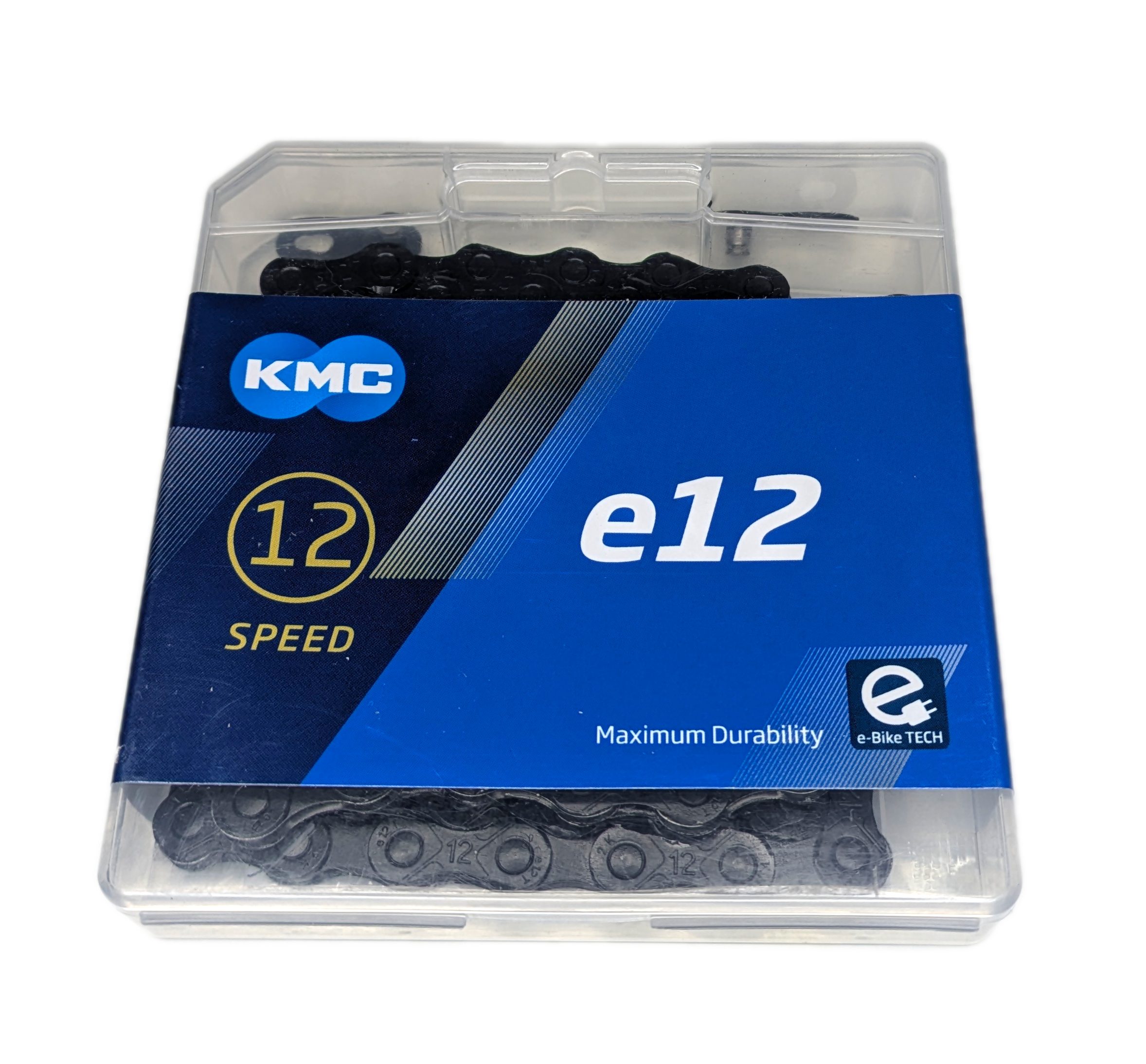 KMC Fahrradkette KMC e12 E-Bike Kette 130 Links 1/2 x 11/128 Schwarz Fahrrad-Kette 12 12 fach