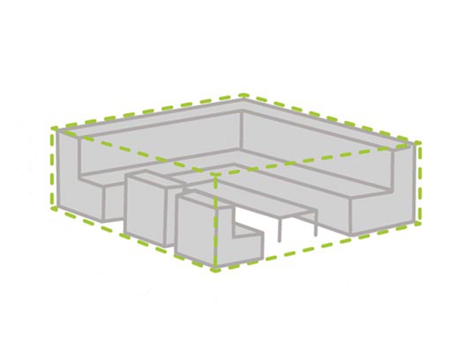 PEREL Gartenmöbel-Schutzhülle (1-St), Abdeckung Lounge-Möbel Wasserfeste günstig online kaufen