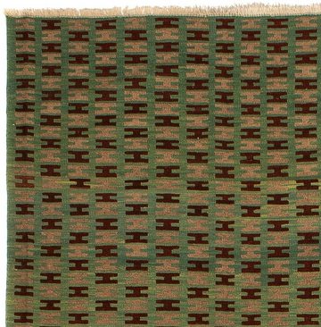 Wollteppich Kelim - Oriental - 288 x 210 cm - grün, morgenland, rechteckig, Höhe: 6 mm, Wohnzimmer, Einzelstück