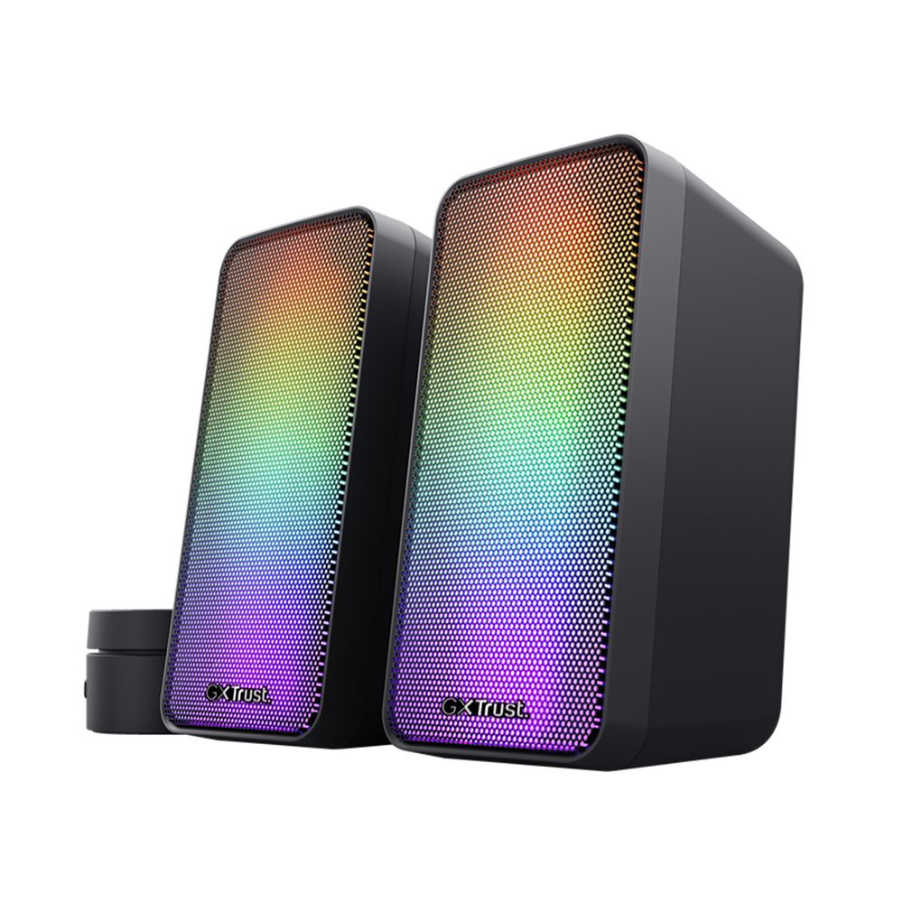 (6 W, RGB-Lautsprecherset) Lautsprecher SPEAKER SET ILLUMINATED WEZZ 2.0 Trust GXT611 Beleuchtetes