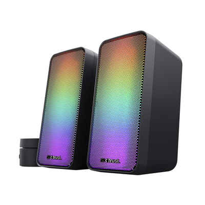 Trust GXT611 WEZZ ILLUMINATED SPEAKER SET Lautsprecher (6 W, Beleuchtetes 2.0 RGB-Lautsprecherset)