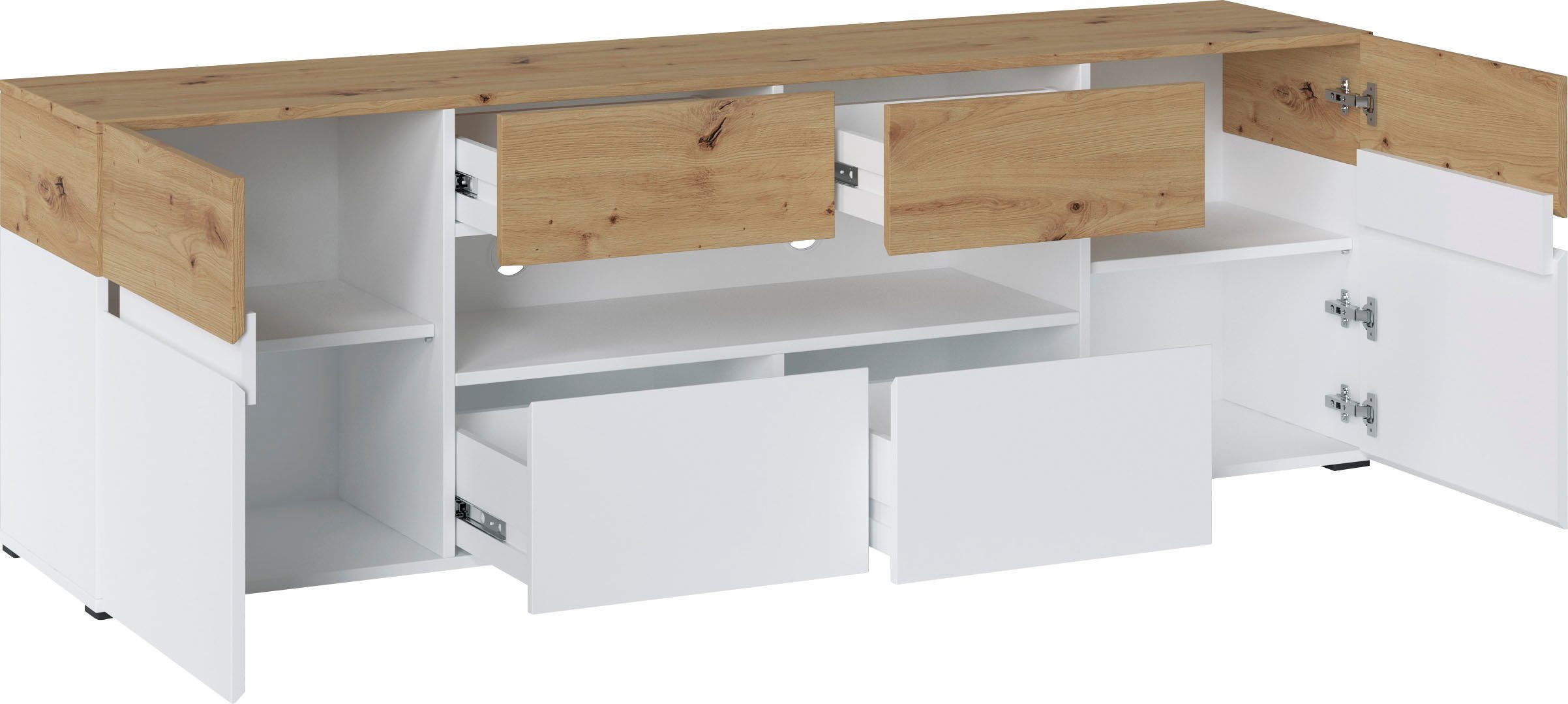 Home affaire Lowboard Rimini, Breite 180 cm