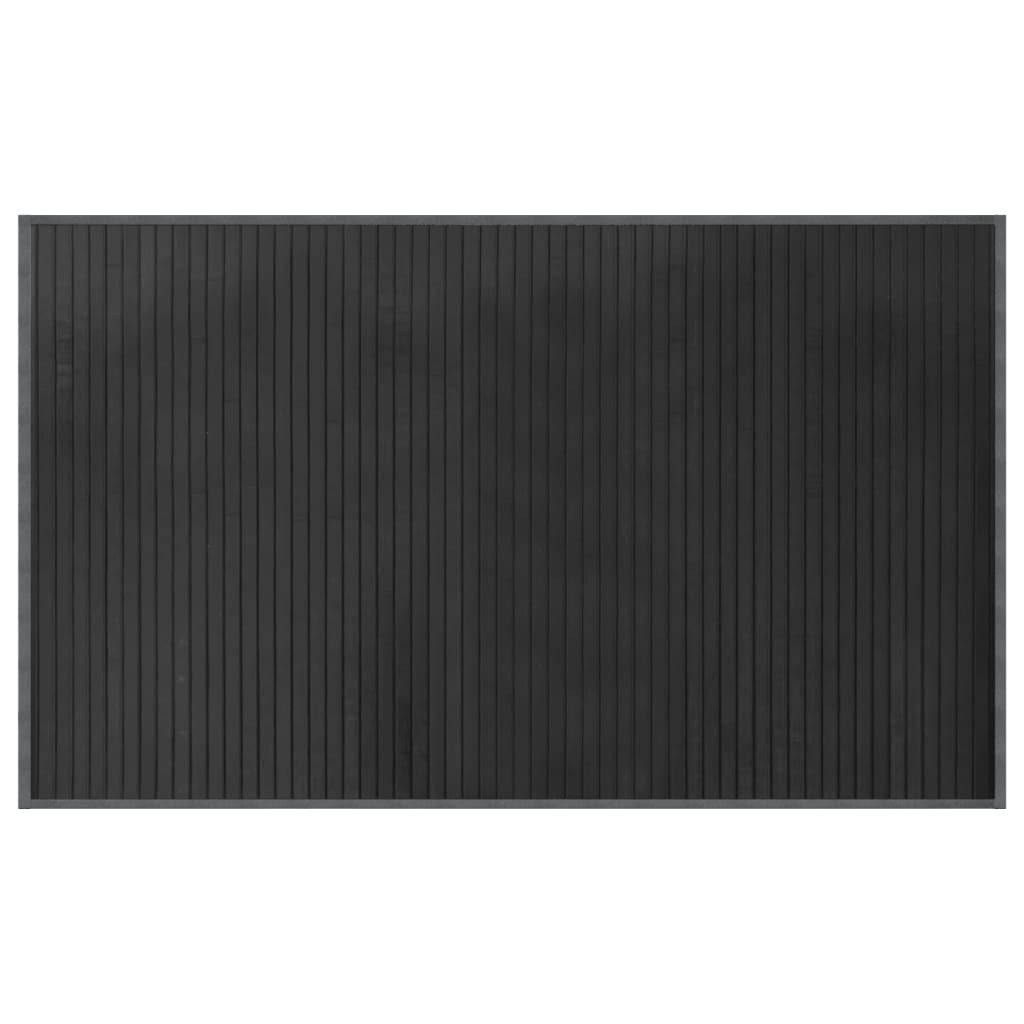 vidaXL Teppich Teppich Rechteckig Grau 60x100 cm Bambus, Rechteckig günstig online kaufen