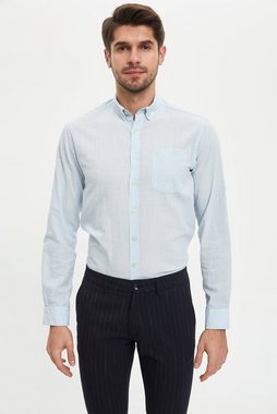 DeFacto Langarmhemd Herren Langarmhemd SLIM FIT