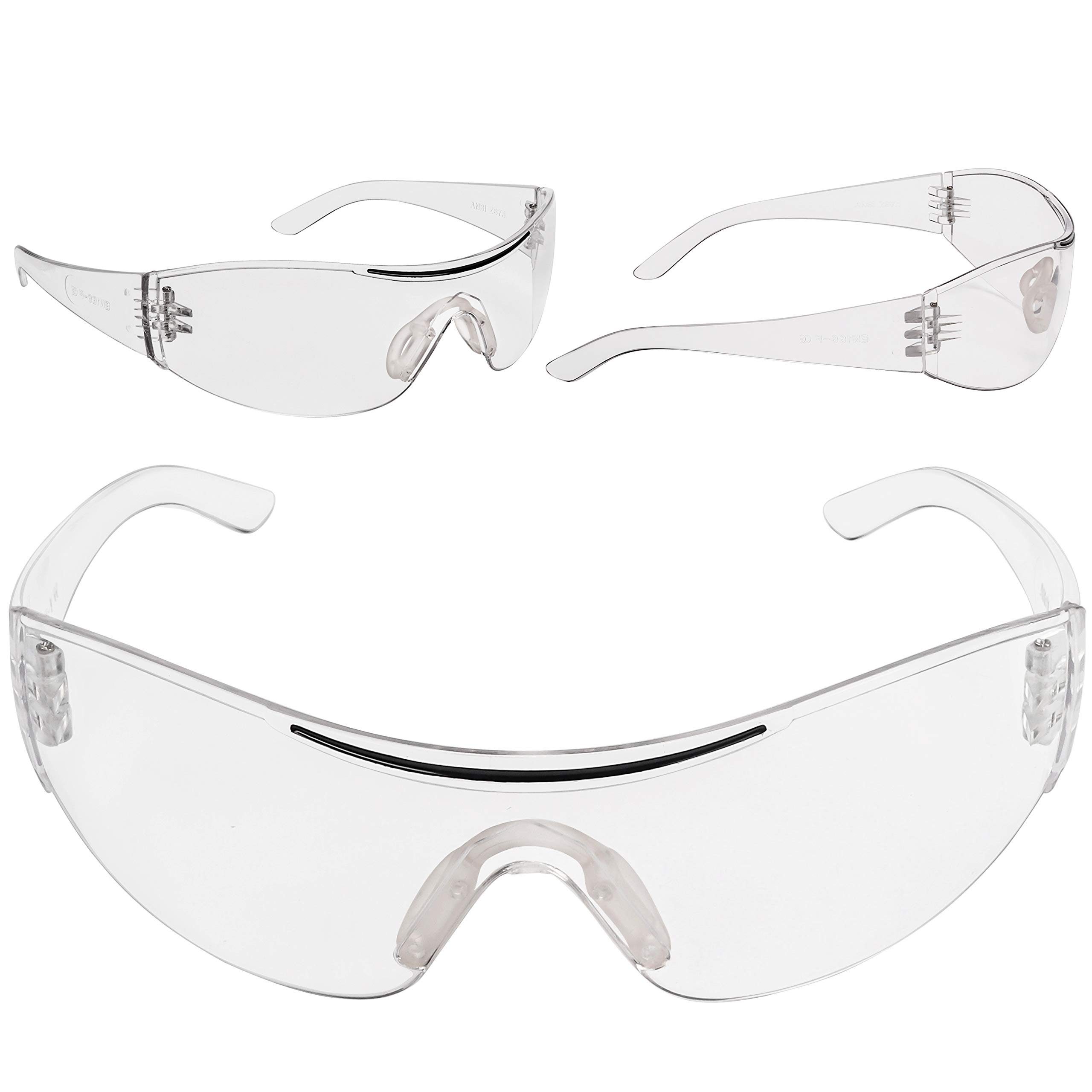 Arbeitsschutzbrille Gummi mit 24er 24er Kurtzy Augenschutz Pack Augenschutz, sicheren mit für Pack für Schutzbrillen sicheren Gummieinsatz Schutzbrillen