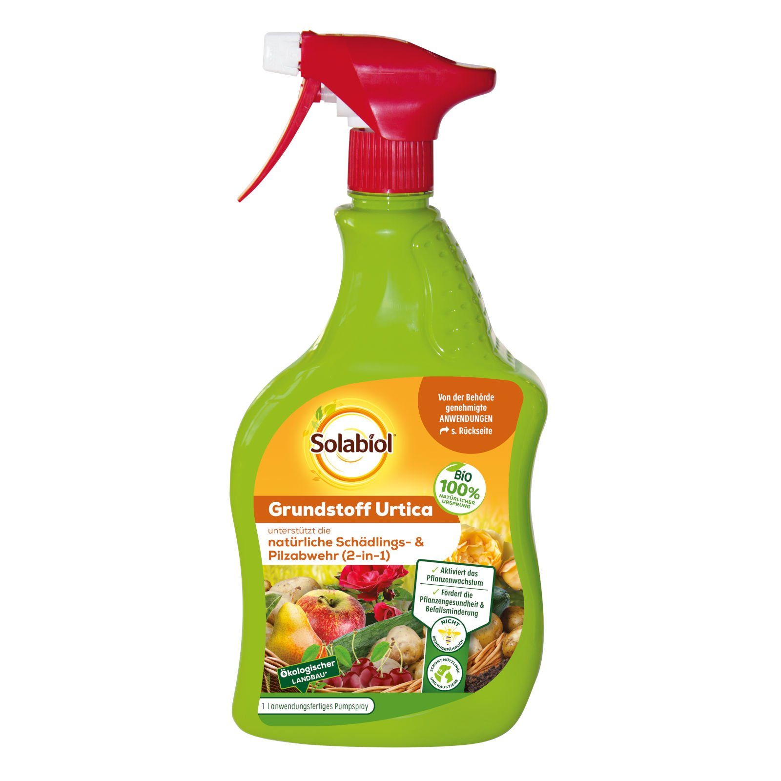 Solabiol Pflanzenstärkungsmittel Grundstoff Urtica Spray - 1 Liter