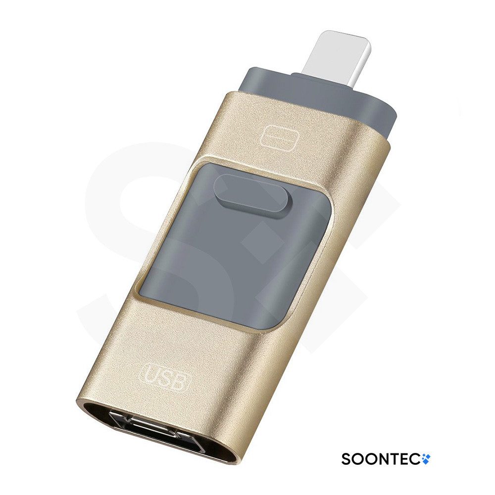 SOONTEC 3.0 USB-Stick 3 in 1 MICRO USB / USB / Lightning für iPhone USB-Stick
