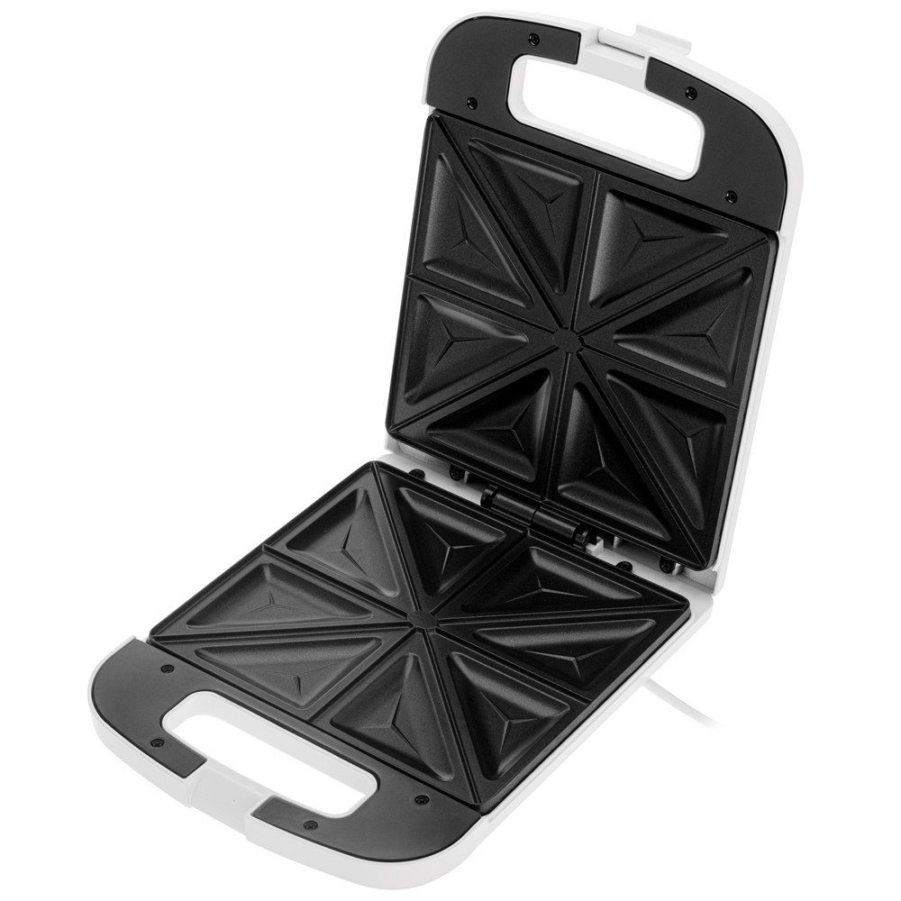 ADLER EUROPE Sandwichmaker AD 3055w, 2000 W, Thermostat, Kontrollleuchten, Antihaftbeschichtung