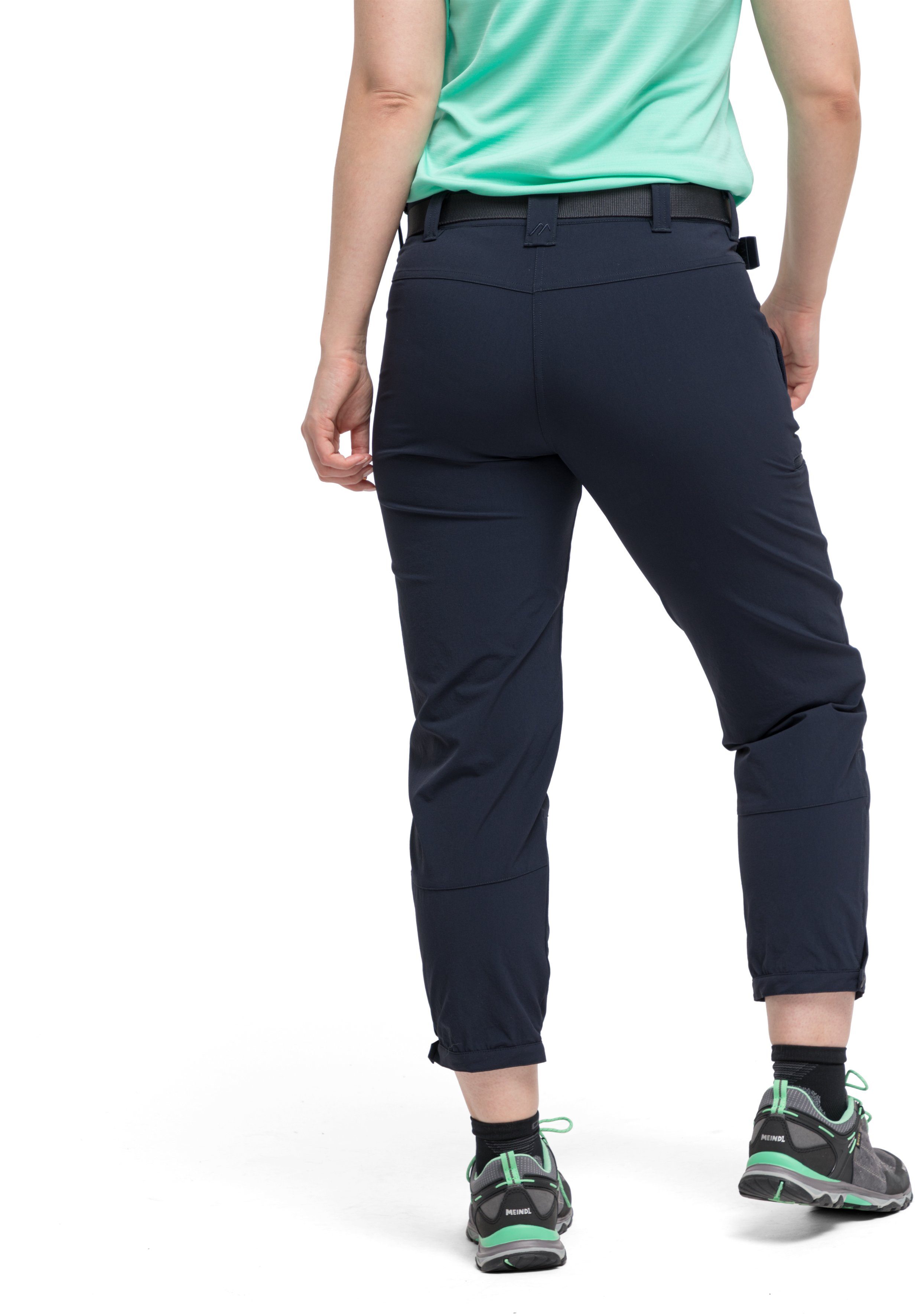 Lulaka elastische Outdoor-Hose Damen atmungsaktive Maier Sports 7/8 Wanderhose, und Funktionshose dunkelblau
