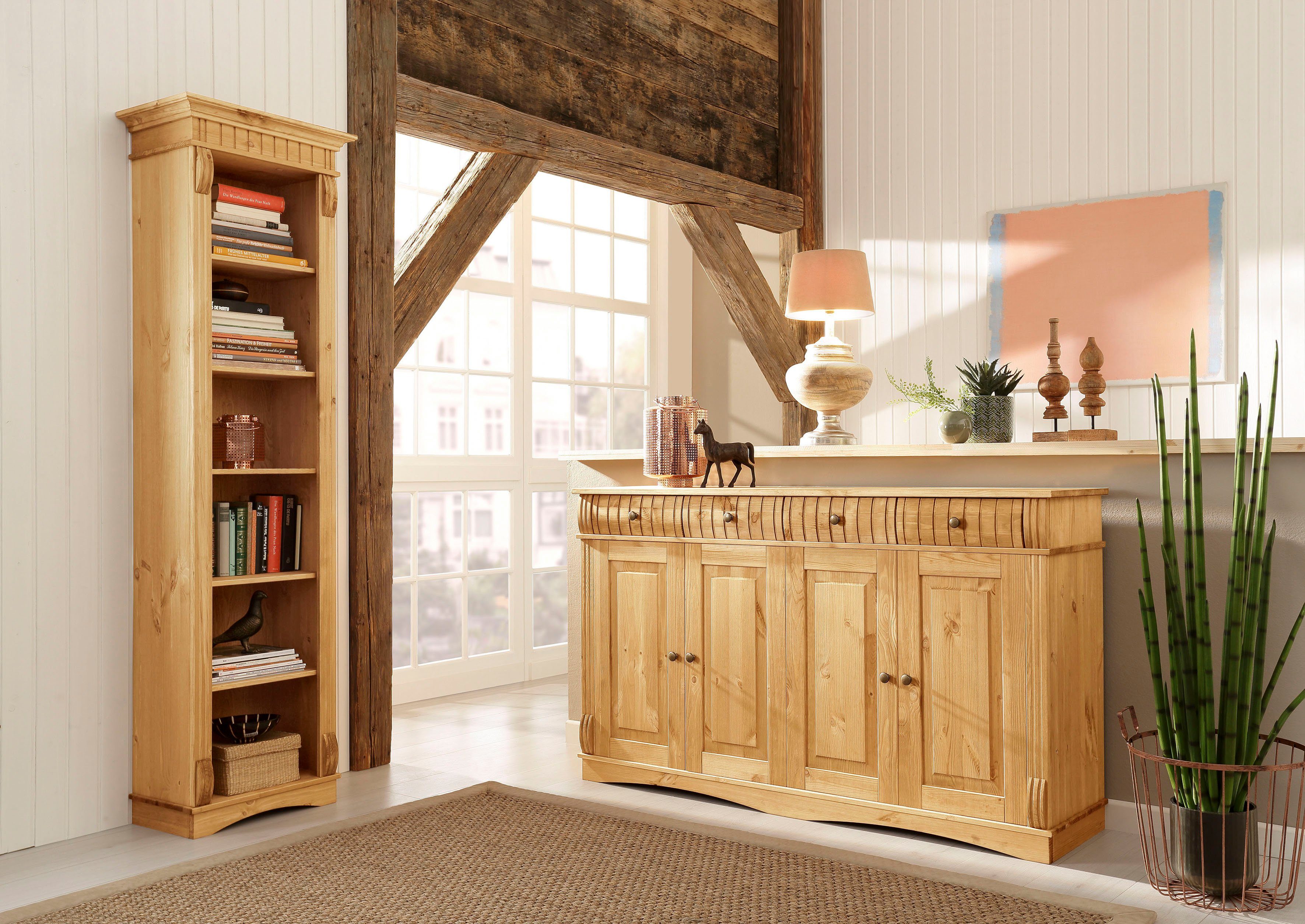 Home affaire Standregal Teresa, Höhe 193 cm, aus massiver Kiefer, FSC® günstig online kaufen