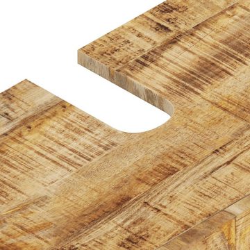 vidaXL Badezimmer-Set Waschbeckenunterschrank Massivholz Mango und Holzwerkstoff, (1-St)