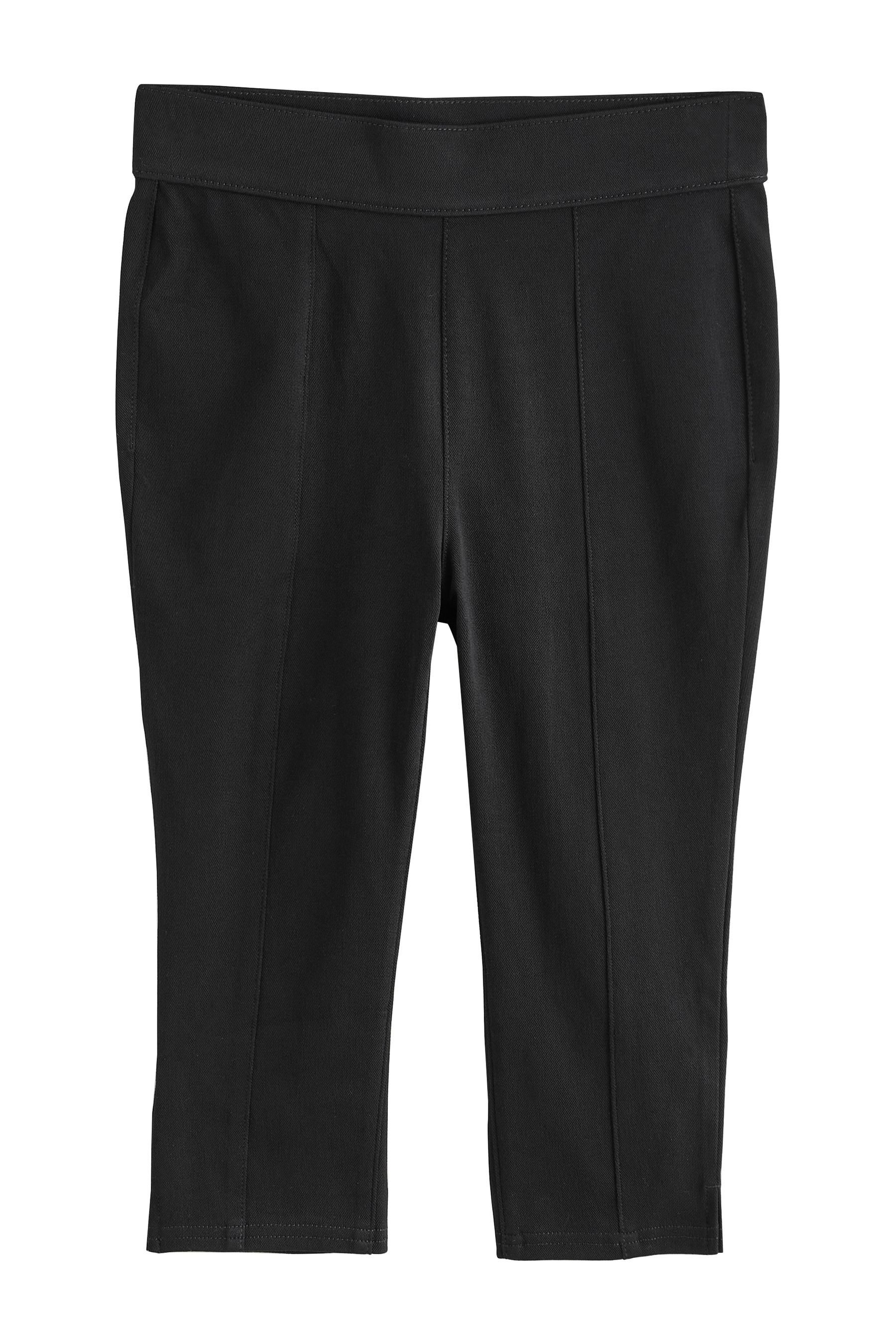 Caprijeans Verkürzte Pedal Pusher Denim-Leggings, Kurzgröße