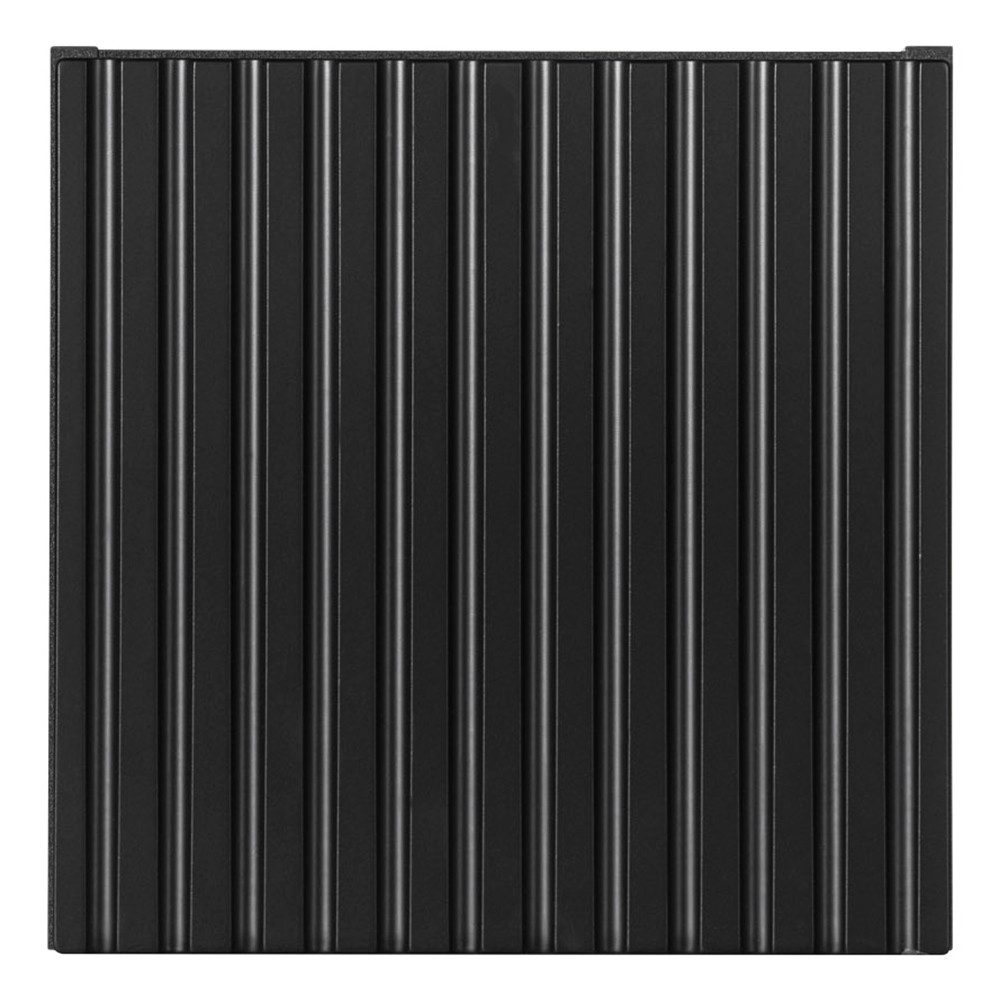 Lomadox Hängeschrank NEWPORT-56-BLACK 30x30cm, Badmöbel Wandschrank schwarz, gerillte Front – Bild 4 von 5