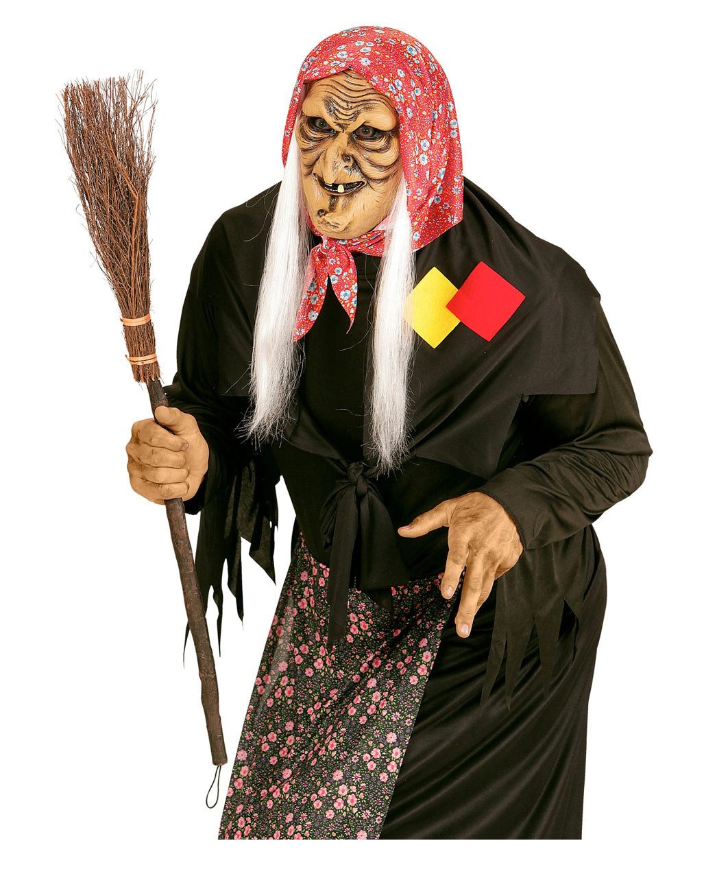 Horror-Shop Dekoobjekt Hexenbesen für Halloween, Fasching & Walpurgisnach – Bild 4 von 5