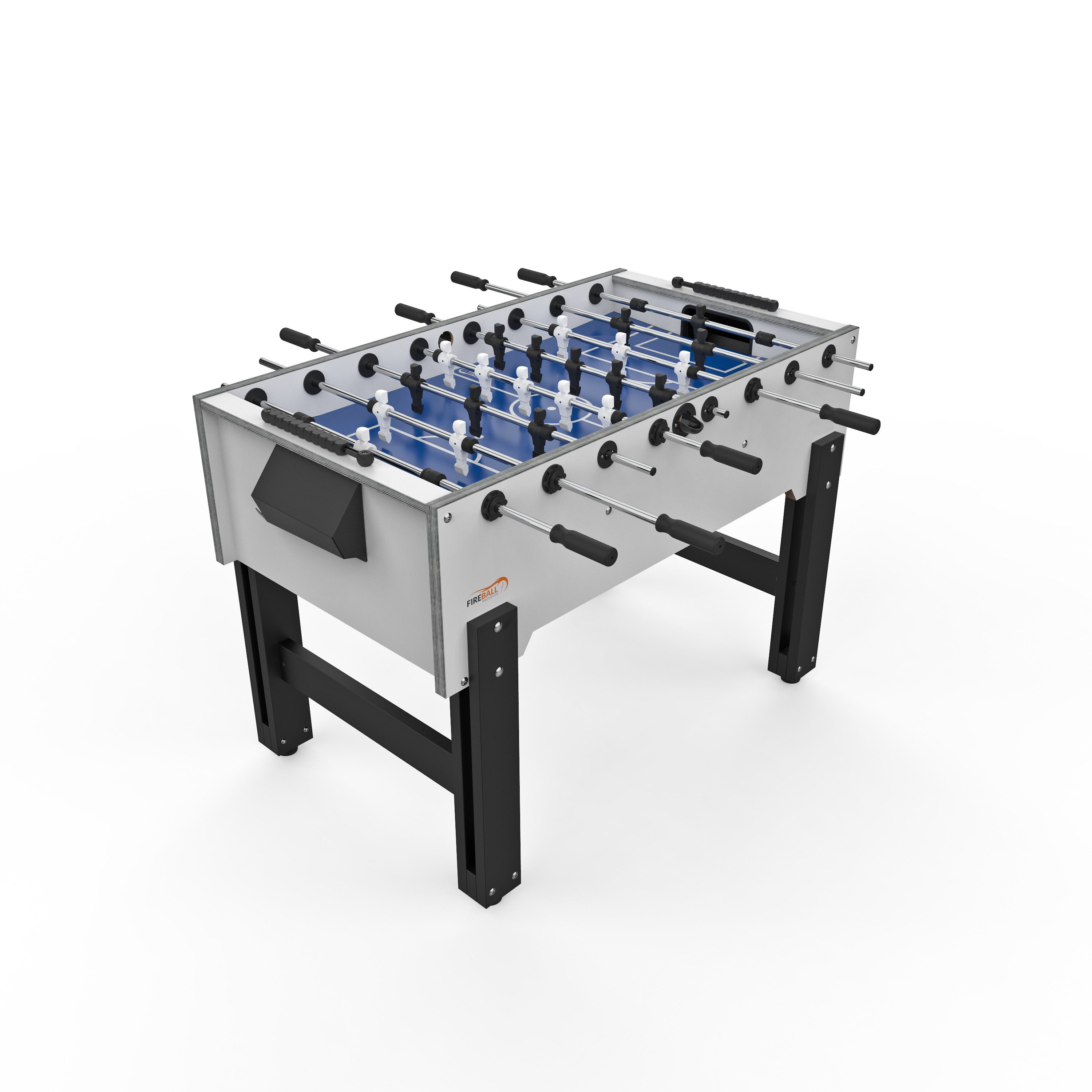 Fireball-Tablesoccer Kickertisch Fireball "Sport" weiss Tischfußball, Made in Germany