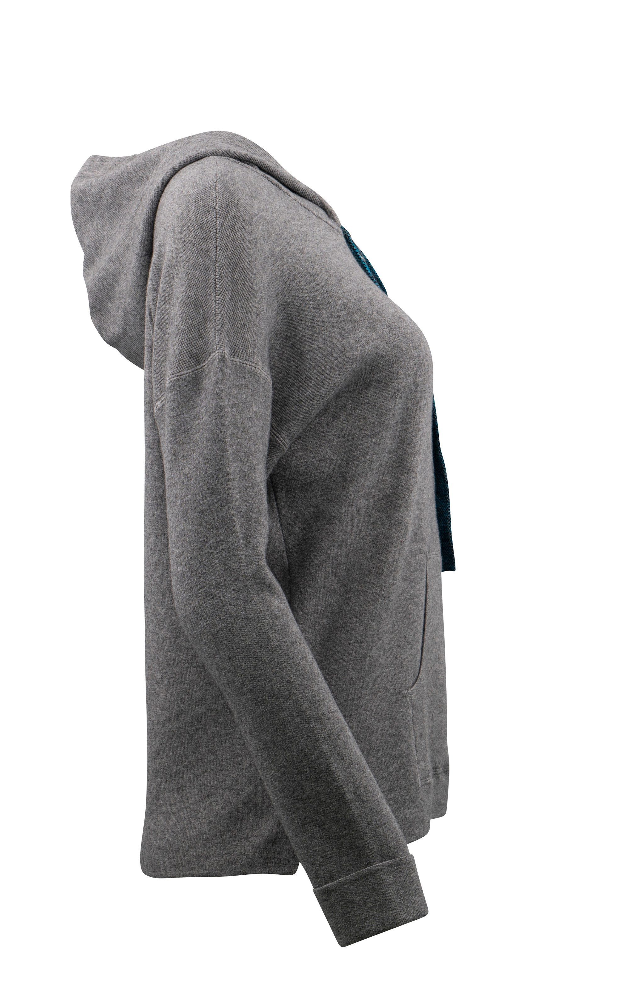 Passioni Kapuzenpullover mit Leoparden-Bändern