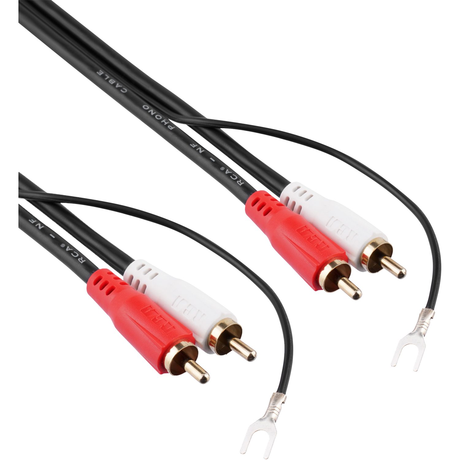 RCA Phono Електричний провід Audio-Kabel, 2 x Cinch mit Masse, 2 x Cinch mit Masse (150 cm)