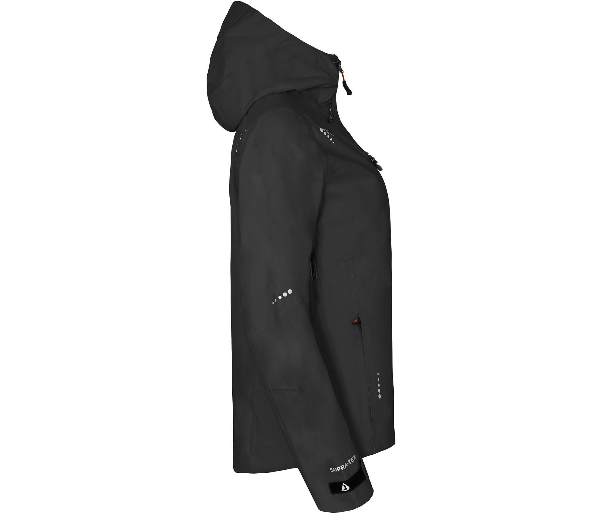 Bergson Regenjacke LEKNES Damen Regenjacke, recycelt, Netzfutter, 20000 mm Wassersäule, Normalg