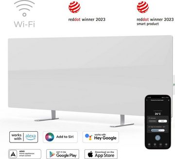 Aeno Infrarotheizung Premium Eco Smart GH1S (weiß, 700W, App-Steuerung WiFi, freistehend)