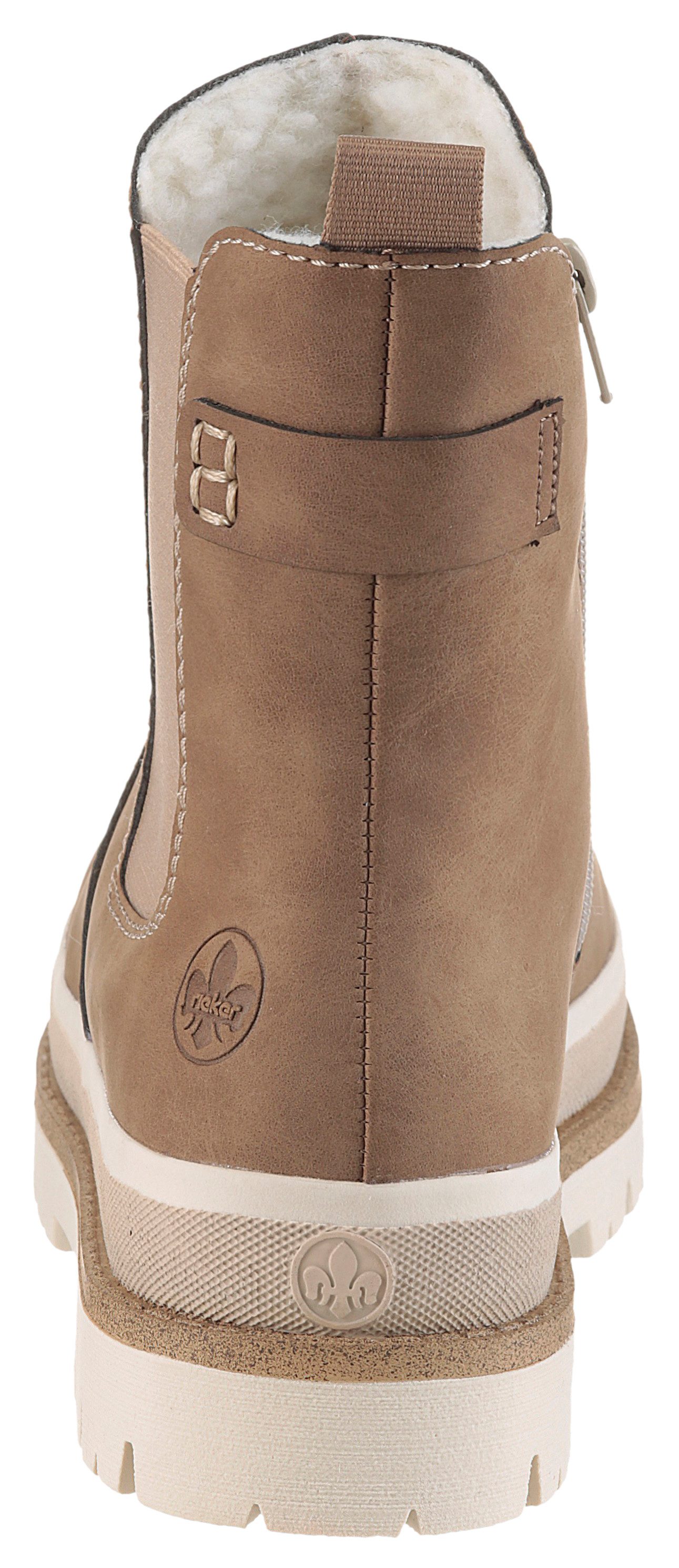Rieker Winterboots Chelseaboots, Plateauboots, Stiefelette mit Innenreißverschluss
