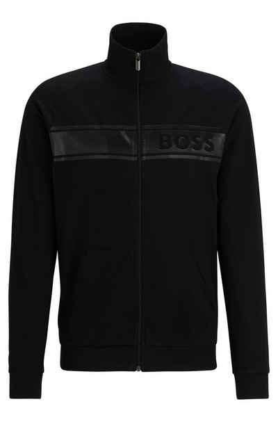 BOSS Sweatjacke Authentic Jacket Z mit hohem Stehkragen