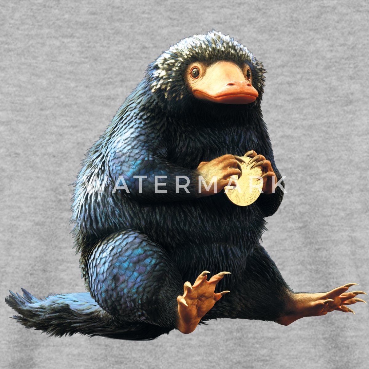 Spreadshirt Sweatshirt Fantastic Beasts Niffler Beschützt Münze Unisex Pullover (1-tlg)