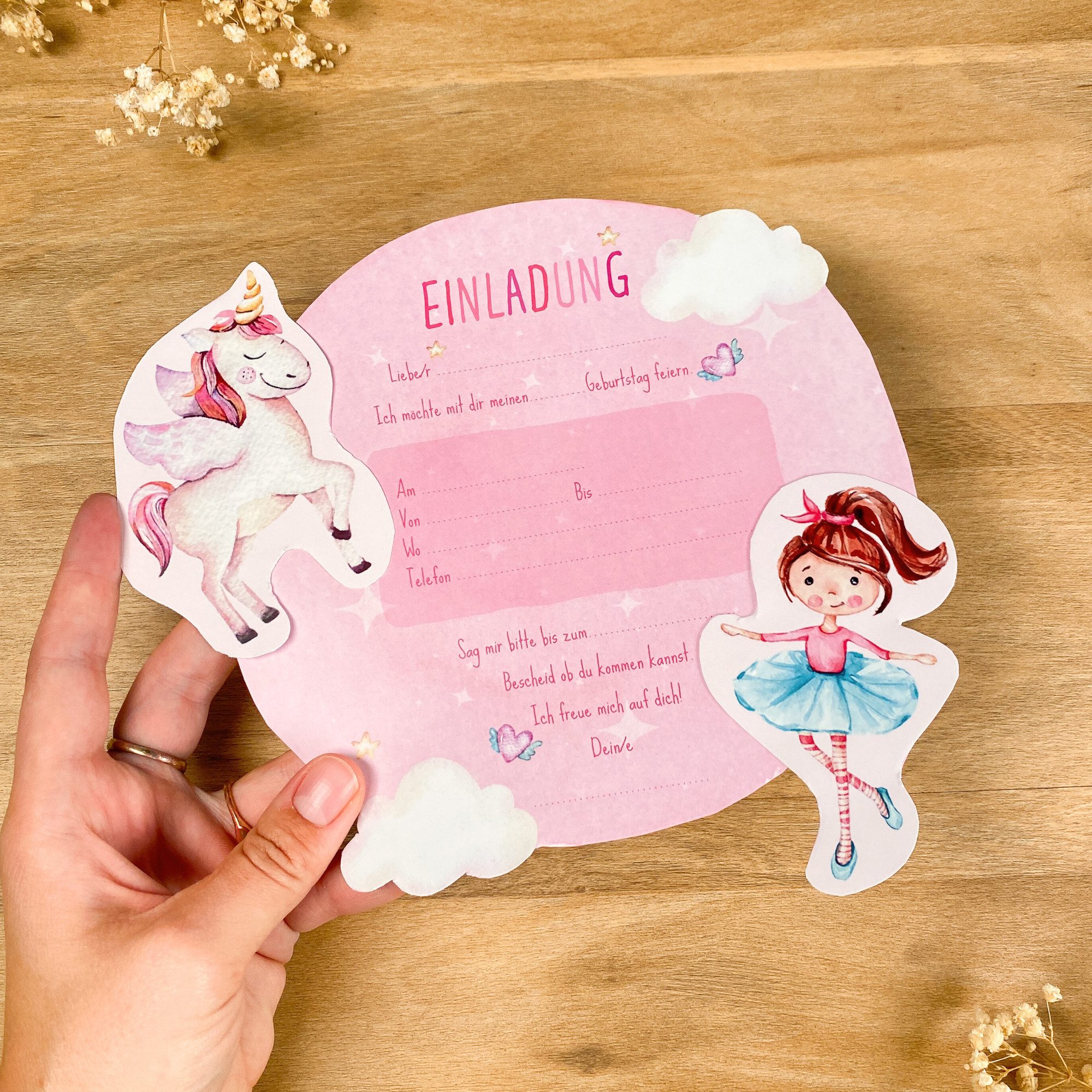 MeinBaby123® Einladungskarten zum selber Basteln, Einladungskarten Kindergeburtstag, Kindergeburtstag Einladungskarten DIY, Einladung Kindergeburtstag