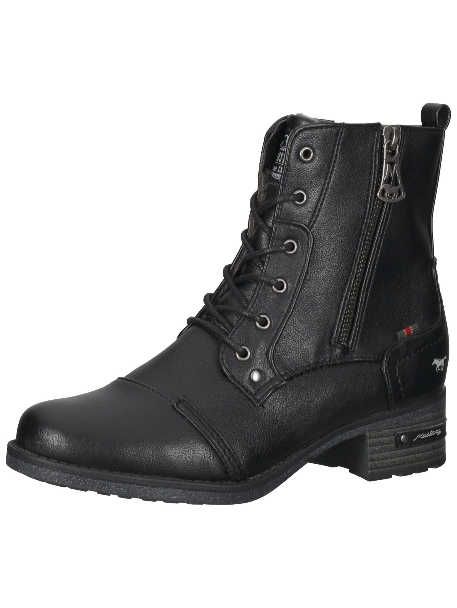 Mustang Shoes Stiefelette Lederimitat Schnürstiefelette