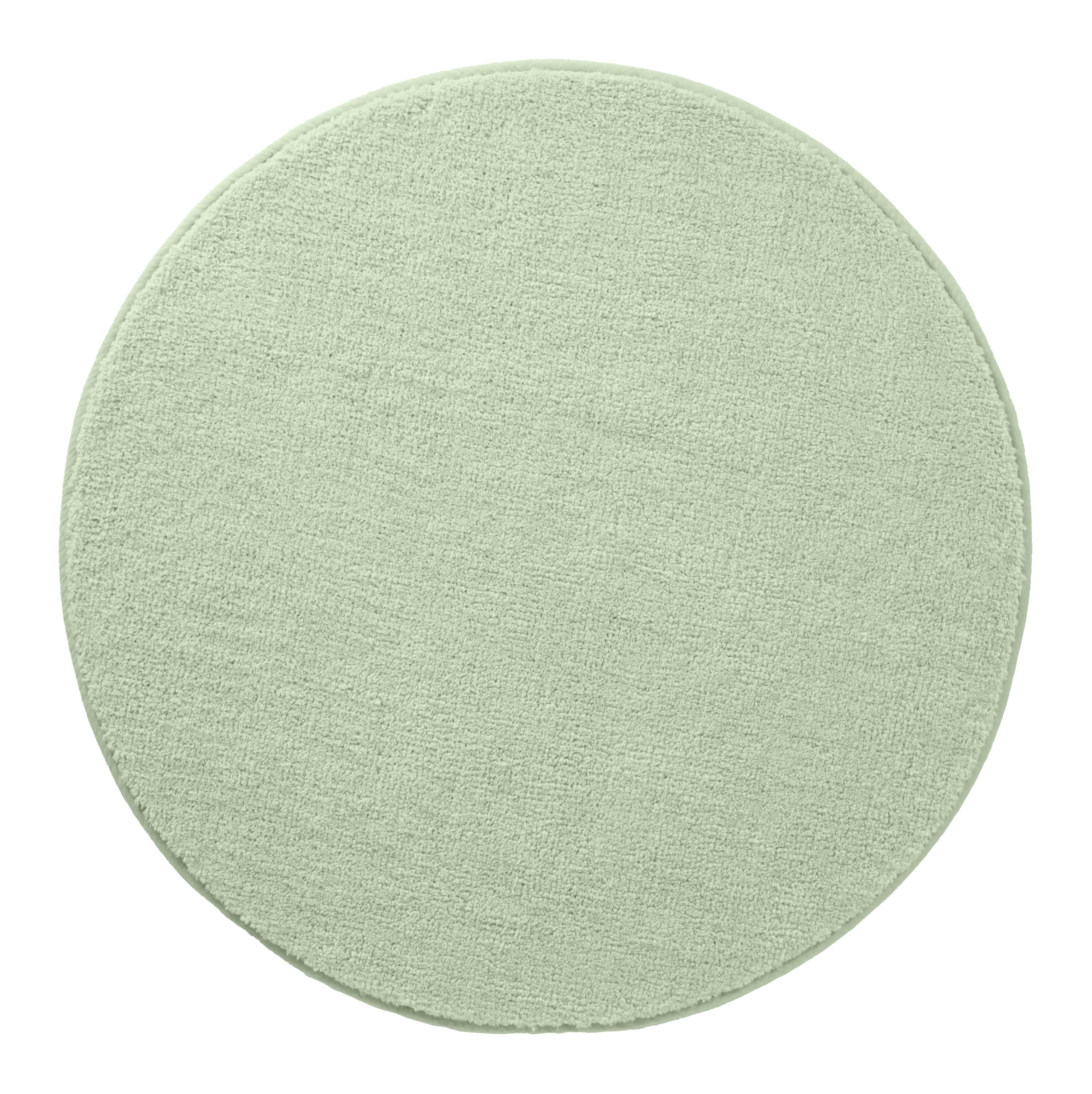 my home Badematte Vanessa, Badvorleger, Badezimmer Teppich, Höhe 10 mm, rutschhemmend beschichtet, fußbodenheizungsgeeignet, schnell trocknend, strapazierfähig, Polyester, rund, Badteppich, weiche Haptik, unifarben