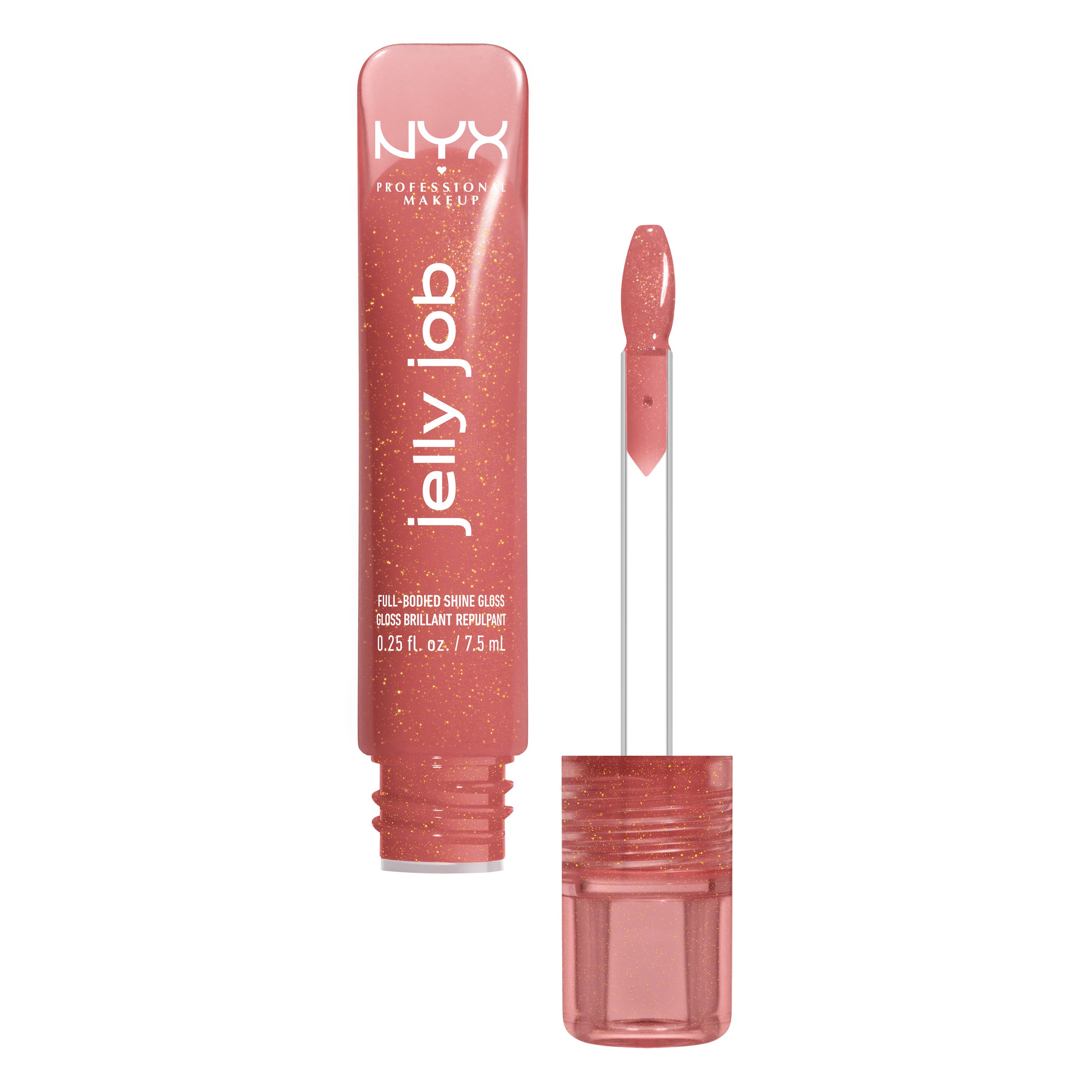 NYX PROFESSIONAL MAKEUP Lipgloss JELLY JOB FULL BODIED SHINE GLOSS, no Filler -pflegender Gloss für optisch vollere Lippen
