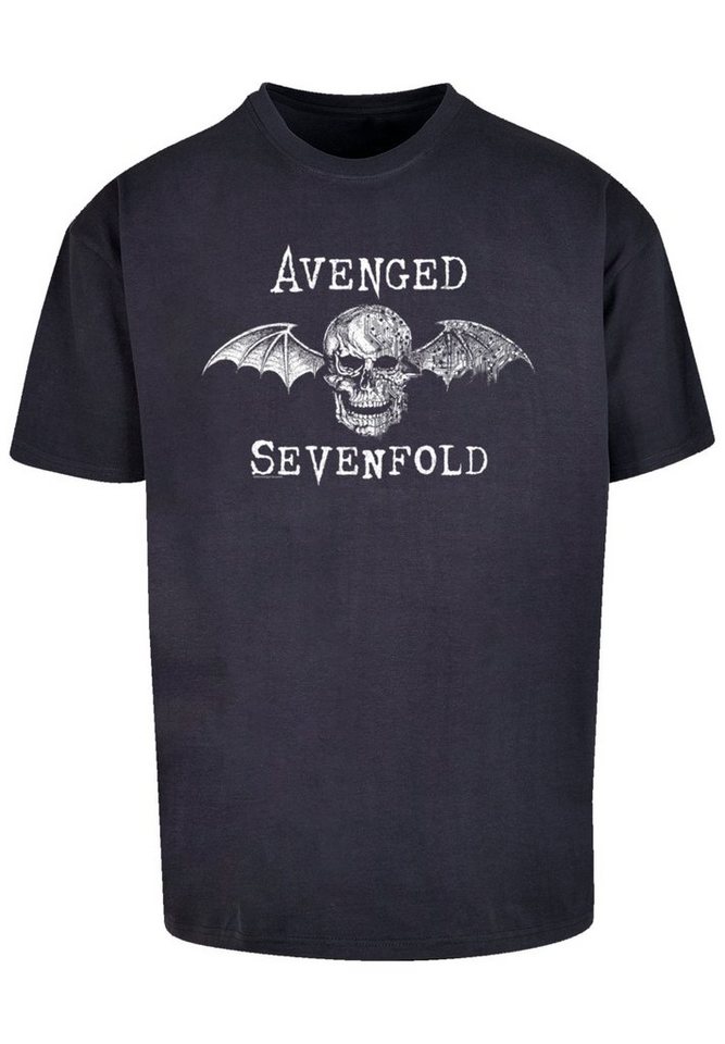 F4NT4STIC T-Shirt Avenged Sevenfold Rock Metal Band Cyborg Bat Premium  Qualität, Band, Rock-Musik, Weite Passform und überschnittene Schultern