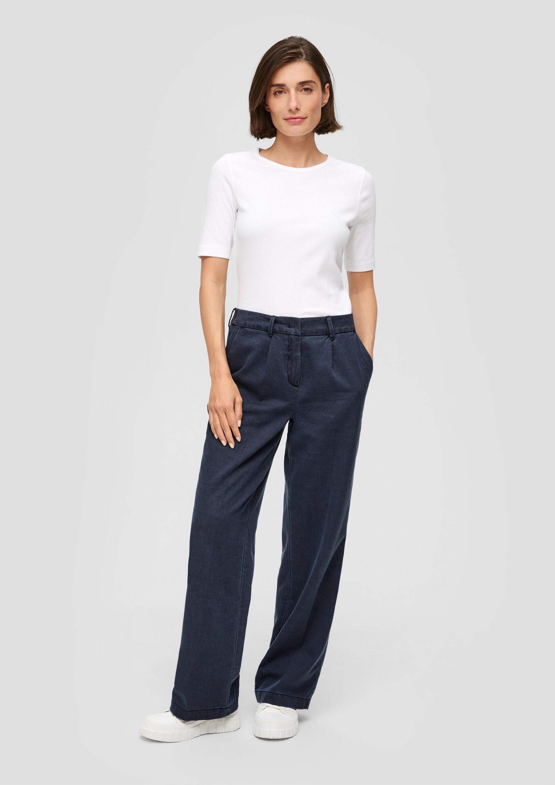 s.Oliver Chinos Hose Regular: Businesshose aus Baumwoll-Lyocell-Mix günstig online kaufen