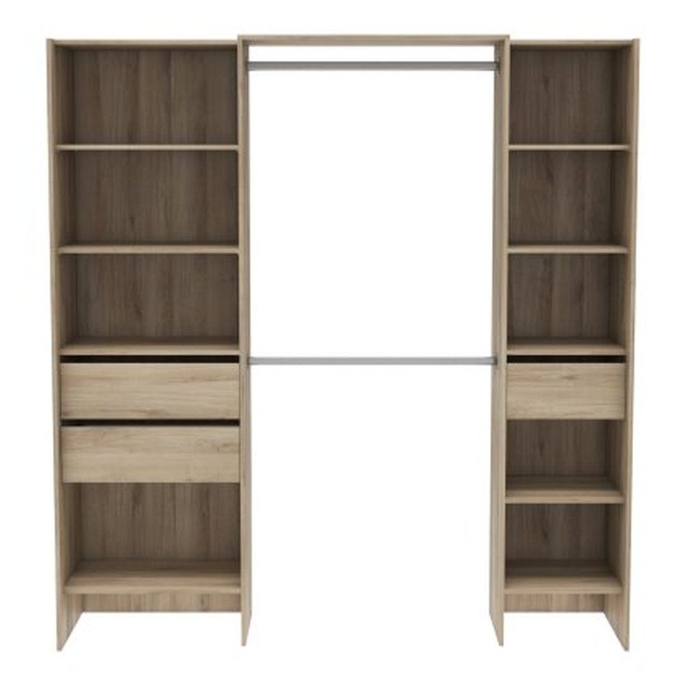 PREISBRECHER Kleiderschrank Miami 192 x 205 x 50 cm (B/H/T)