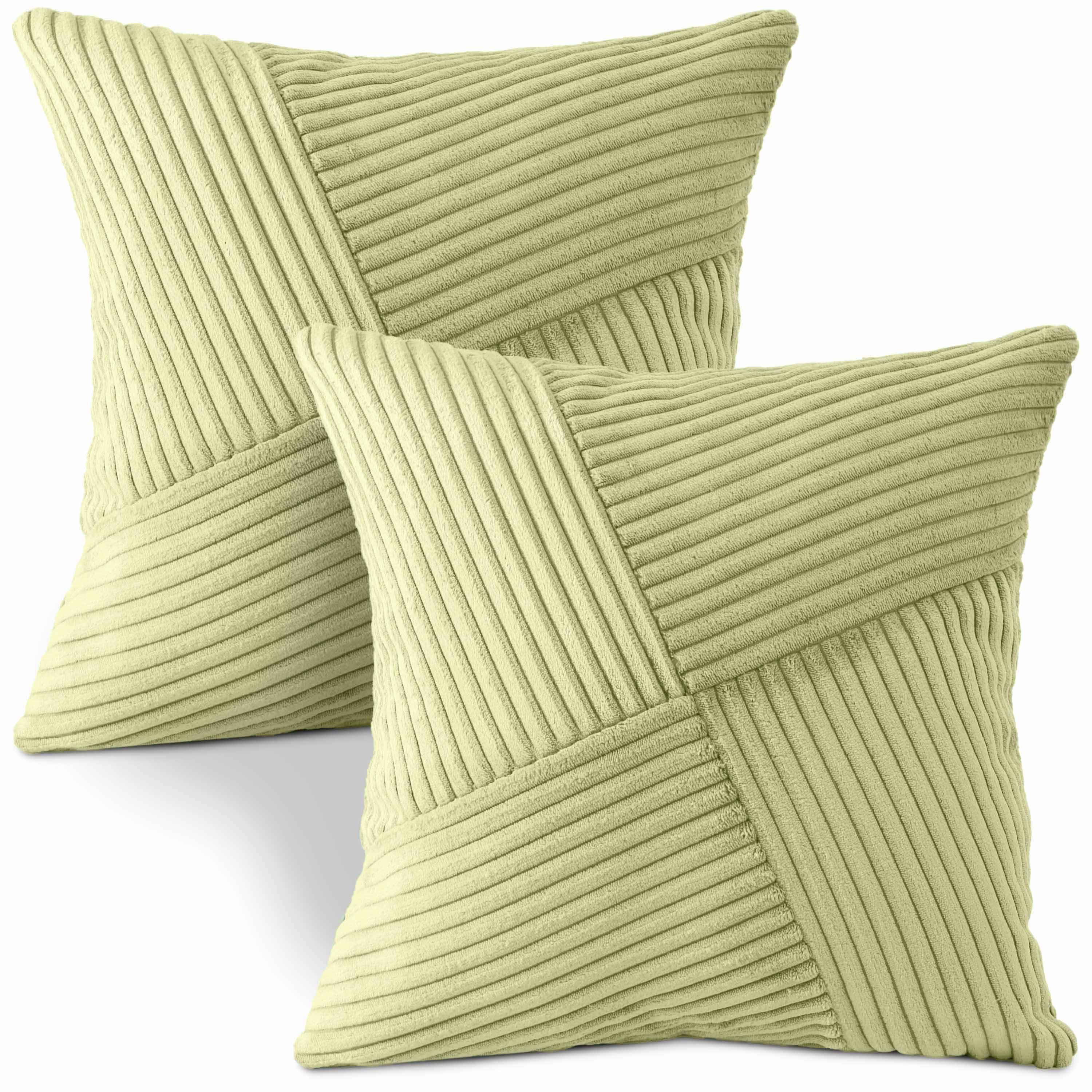 Amilian Dekokissen mit Füllung und Kissenbezug - 2er Set - Zierkissen, Sofa günstig online kaufen