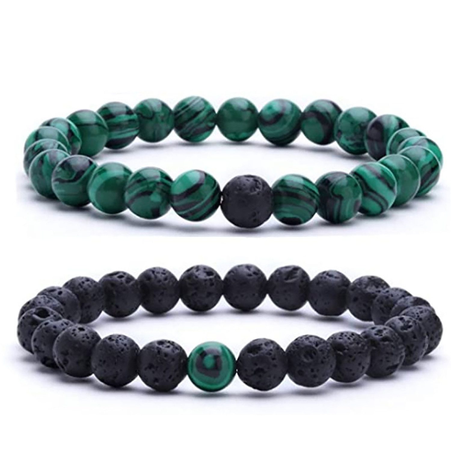 The Beauty House Armband Lavastein Naturstein günstig online kaufen