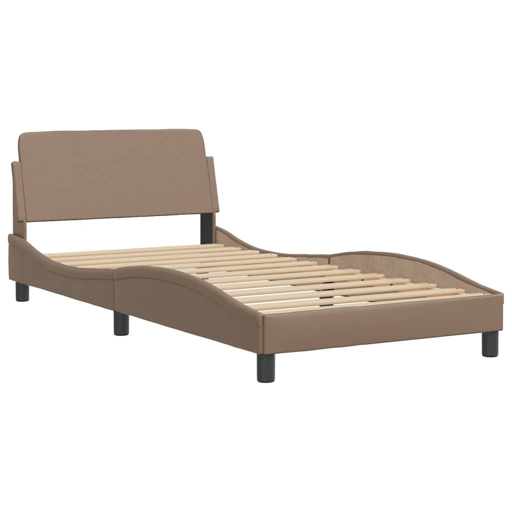 vidaXL Bett Bettgestell "Dover" Cappuccino-Braun 100x200 günstig online kaufen