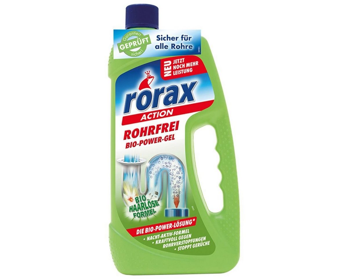 Thumbnail - rorax rorax Rohrfrei Bio-Power-Gel 1 Liter - Löst selbst Haare auf Rohrreiniger