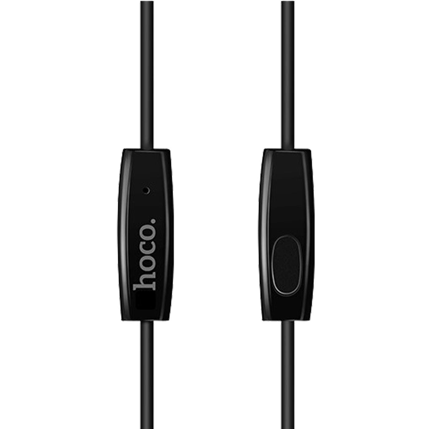 HOCO M19 Drumbeat 3,5mm Klinke 3.5 Ear Mikrofon Schwarz (Köpfhörer In Smartphone-Headset mit Klinke Beat) mm Headset