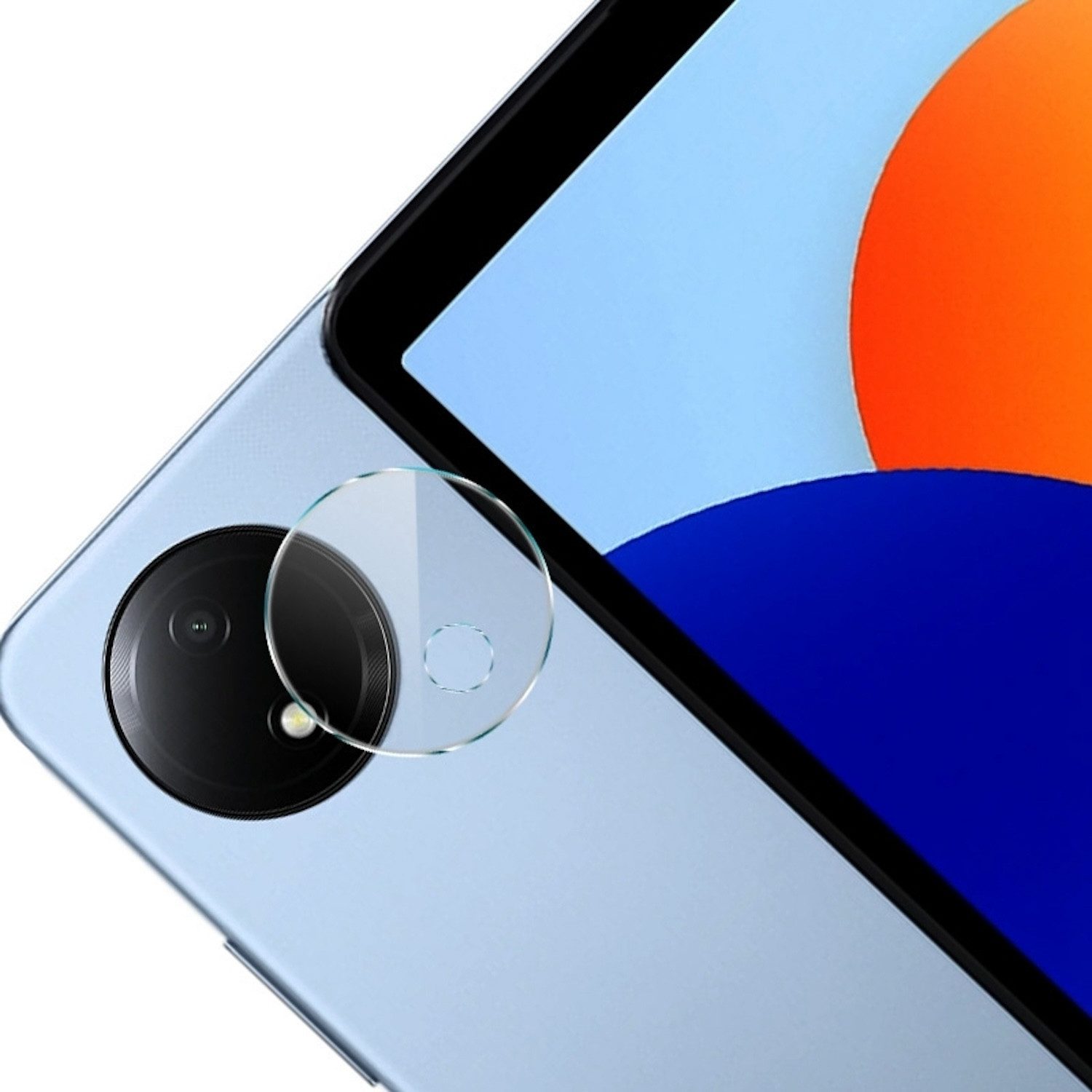 Wigento Tablet-Hülle Für Xiaomi Redmi Pad SE 8.7 Schutzglas H9 Panzer Kamera Komplettschutz, Robuster Schutz aus Acryl-Linsenkappe und Glaslinsenfilm.